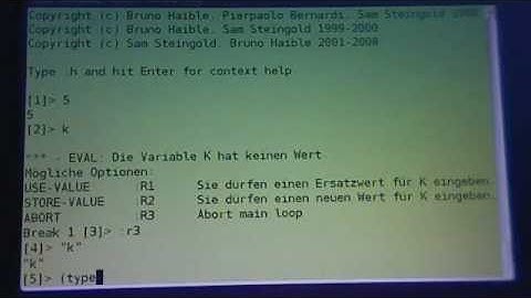 Common Lisp Tutorial, Teil 1
