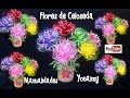 FLORES HECHAS CON CELOSEDA.- PLASTIC RIBBON FLOWERS.