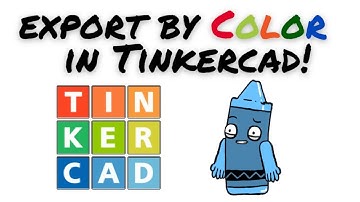 Quick Guide - Export by Color Group in Tinkercad