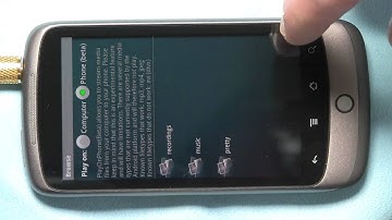 Gmote Music Streaming Demonstration on a Nexus One