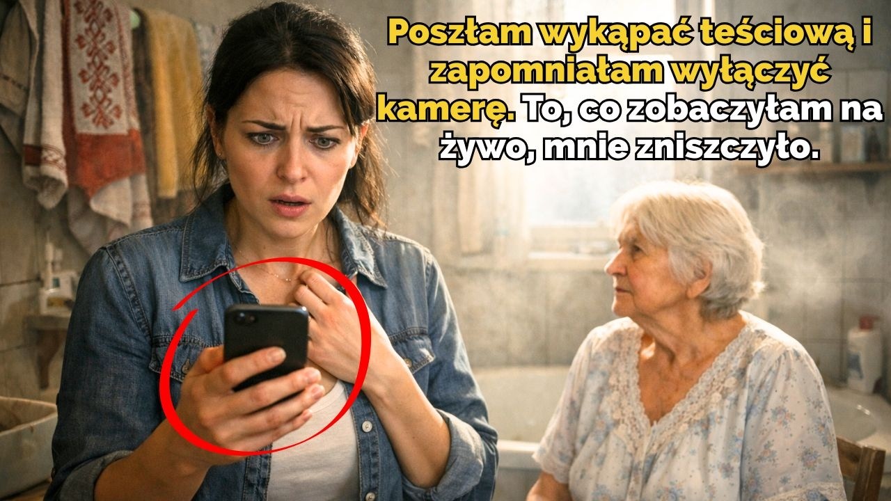 Poszłam wykąpać teściową i zapomniałam wyłączyć kamerę. To, co zobaczyłam na żywo, mnie zniszczyło.