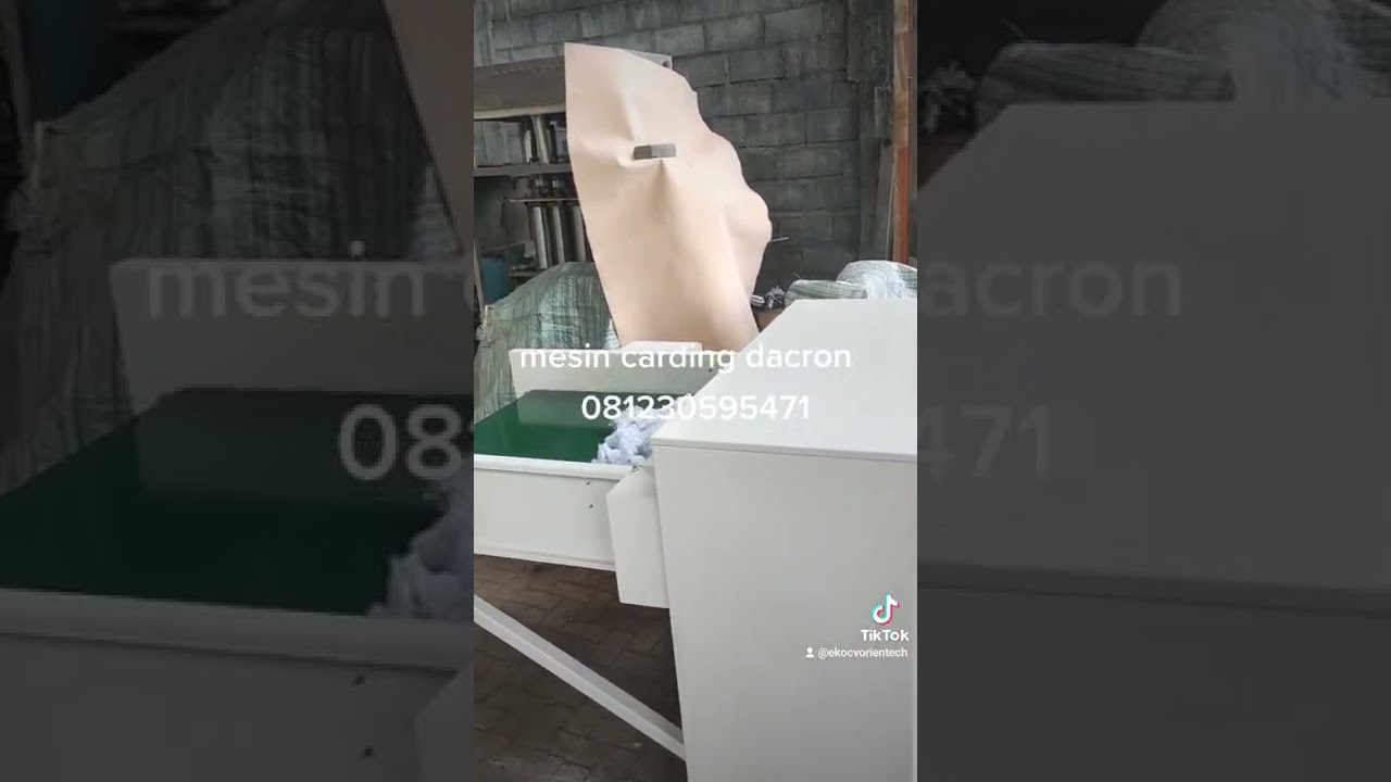 mesin dacron carding plus isi bantal 081230595471