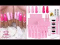 MAKARTT ALL PINK POLYGEL KIT!! Unboxing, Review, Tutorial & I USED DUAL FORMS💖💅🏽