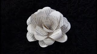 DIY: Flower made of Old Book Pages {MadeByFate} #355