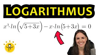 Logarithmusgleichung lösen - Gleichung mit ln lösen, Logarithmus