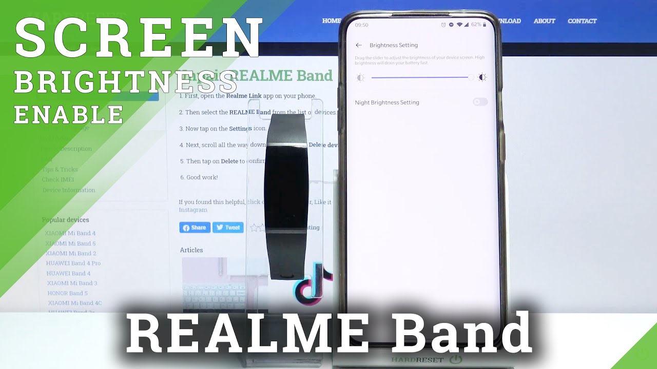 How to Change Screen Brightness in REALME Band – Display Settings - YouTube