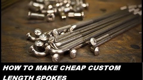 How to make custom length spokes cheaper.