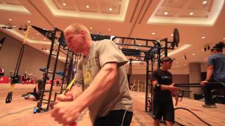 Functional training workout on MoveStrong at Perform Better Summit Long Beach'12