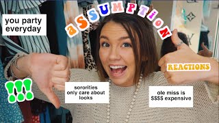 Answering Your Assumptions About College OLE MISS EDITION