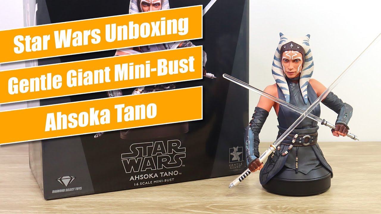 Ahsoka Tano Mini-Bust by Gentle Giant - Star Wars Unboxing - YouTube