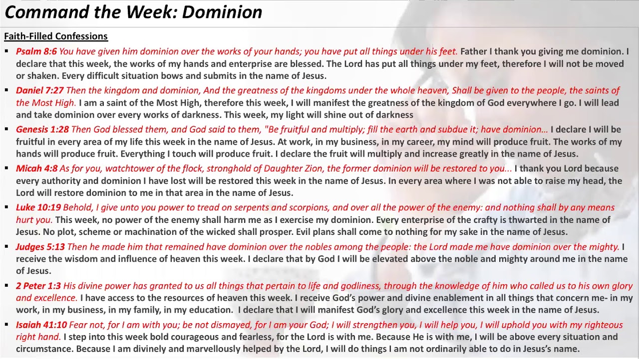 COMMAND THE WEEK | 