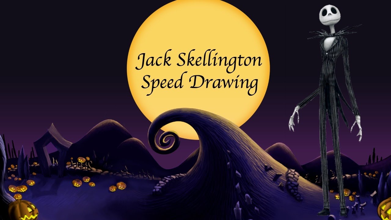 Jack Skellington Speed Drawing.