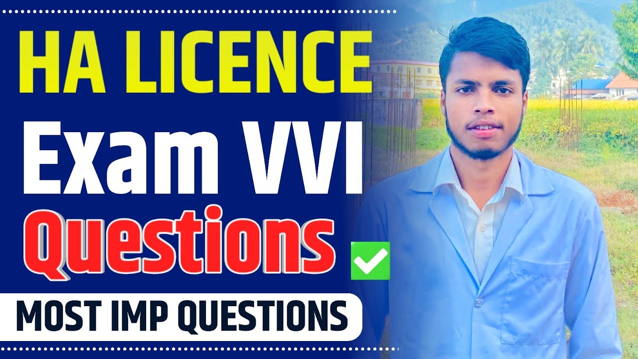 NHPC 9th HA License Exam model question || PART-2 || HA License Exam ...