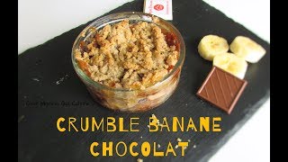 Le Crumble Banane/Chocolat : un Dessert Réconfortant ,Facile et Rapide