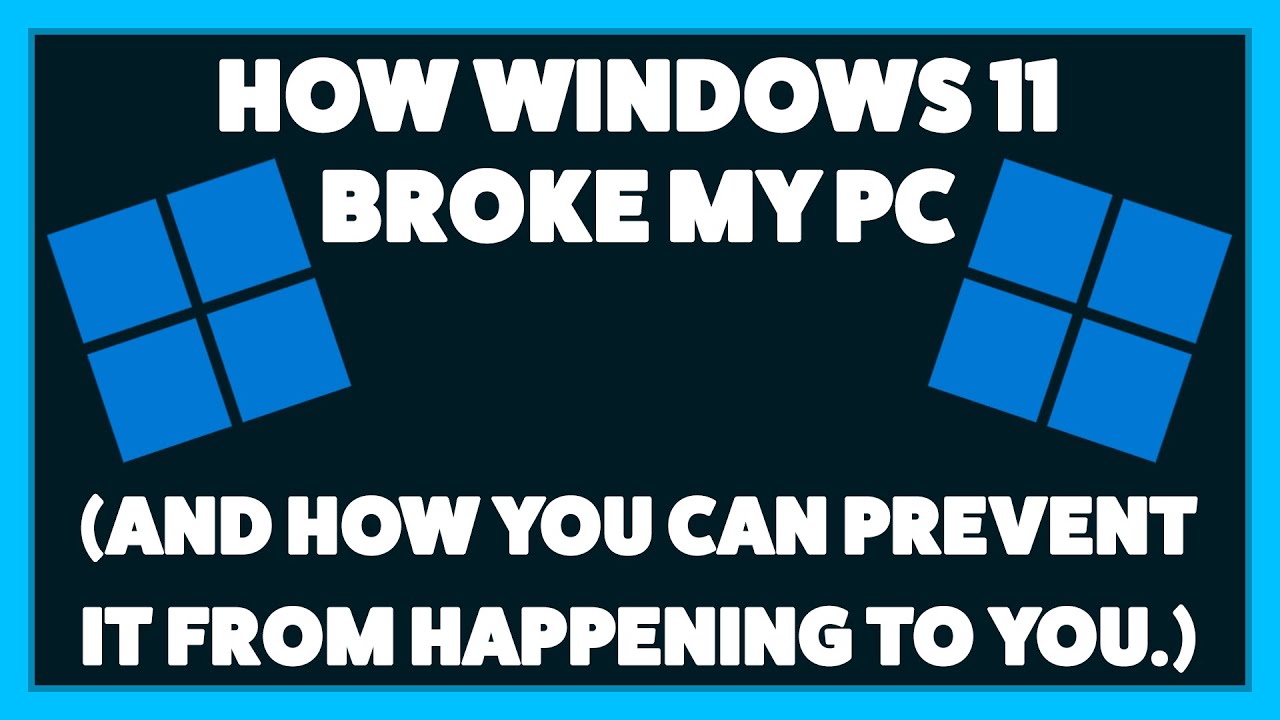 Windows 11 BROKE My PC, This is How I Fixed It. (rtcx21x64.sys) YouTube