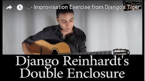 Improvisation Exercise from Django