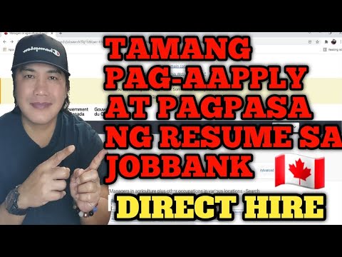 PAANO ANG TAMANG PAGHAHANAP NG TRABAHO SA JOBBANK PAPUNTANG CANADA? DIRECT HIRE WITH LMIA AVAILABLE