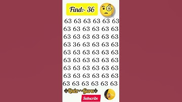 🌟FIND:-36 👈#mindset #puzzle #reasoning #foryou #challange #maths #riddles #findtheodd #shortsfeed
