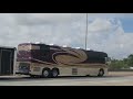 PREVOST ENTERTAINER COACH PASSES ME UP ON THE HIGHWAY | XL-2 CREW BUS AND TRAILER