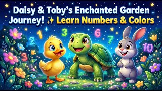 Daisy & Toby’s Enchanted Garden Journey! ✨ Learn Numbers & Colors | KindyCue