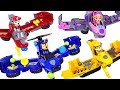 Dinosaurs attack Super Wings! Paw Patrol Flip & Fly 2-in-1 Transforming Vehicle! - DuDuPopTOY