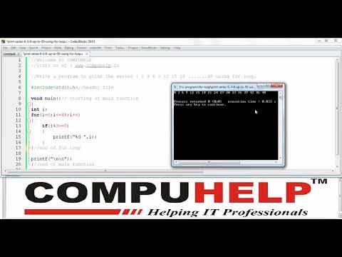 How to print the series 0 3 6 9 using for loop