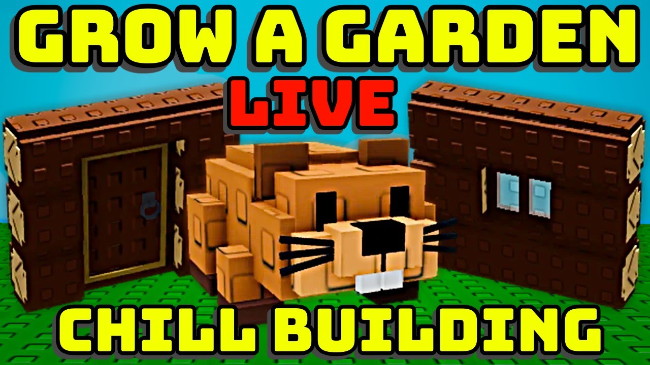 🌳 PART 2 COZY BUILDING LIVE IN GROW A GARDEN - YouTube