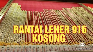 RANTAI LEHER EMAS 916/ KOSONG