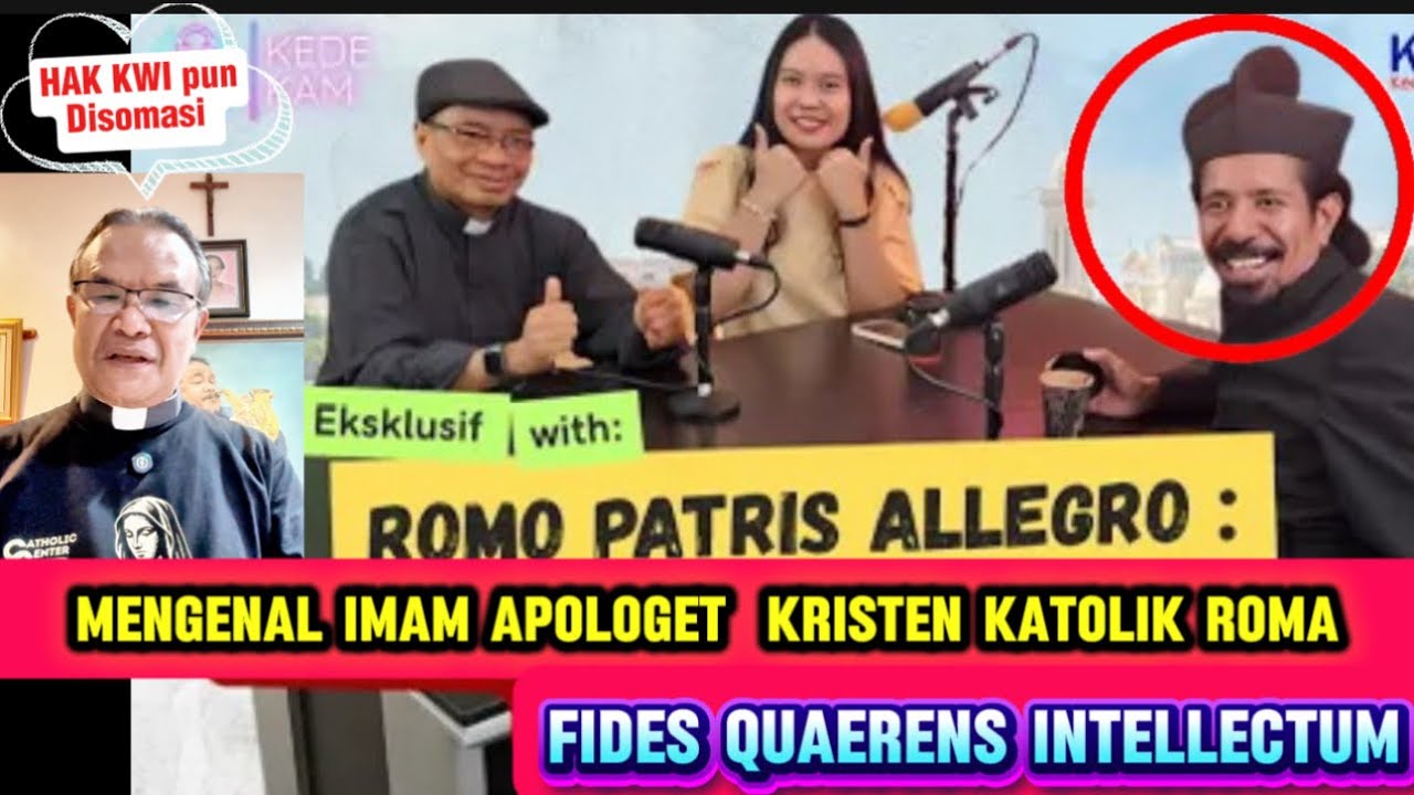 BUKA-BUKAAN HABIS‼️Mengapa Romo Patris Allegro Mengaku Apologet Kristen Katolik Roma⁉️