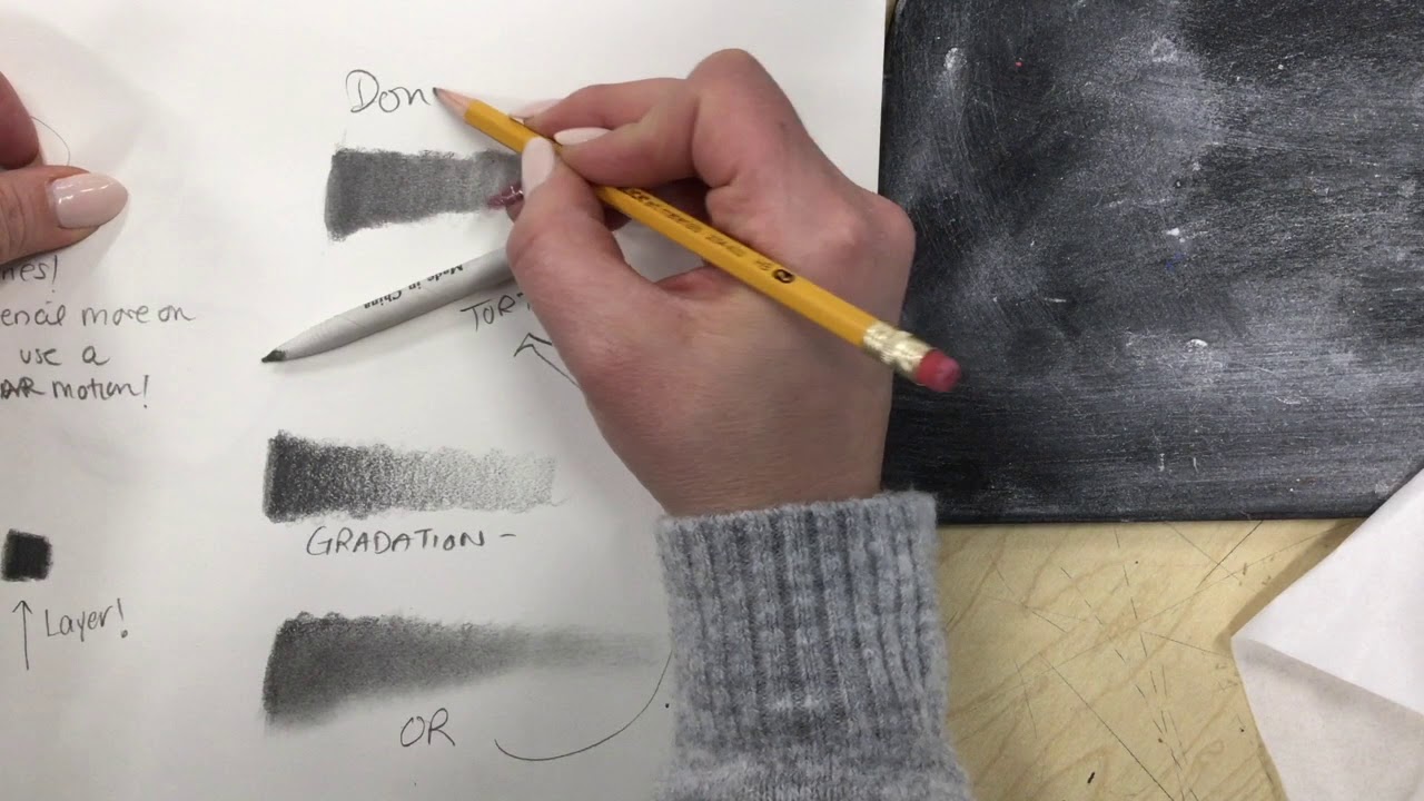 pencil shading techniques a short intro YouTube