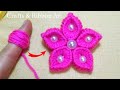 Easy Woolen Craft Ideas with Finger - Hand Embroidery Amazing Trick - DIY Woolen Flowers