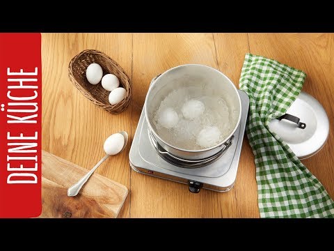 Video: Wie Man Hartgekochte Eier Kocht