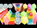 ASMR RAINBOW LEGO NIK-L-NIP WAX, BLOCK JELLY, TONGUE JELLY *MOST POPULAR FOODS EATING SOUNDS MUKBANG