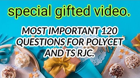 POLYCET PREVIOUS QUESTION PAPERS EXCLUSIVELY FOR. WATCH AND FIND SOLUTIONS.