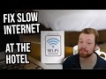 Fix Slow Internet at Hotels: Join 2 Hotspots