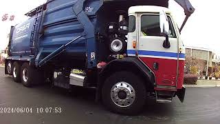 ASMR The CR&R Front Loading Garbage Truckers Morning Westminster California