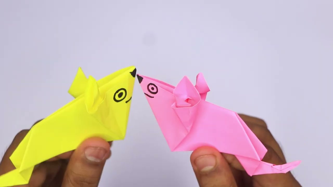 How to make a Paper Mouse Finger Puppet - Paper Mice Crafts
