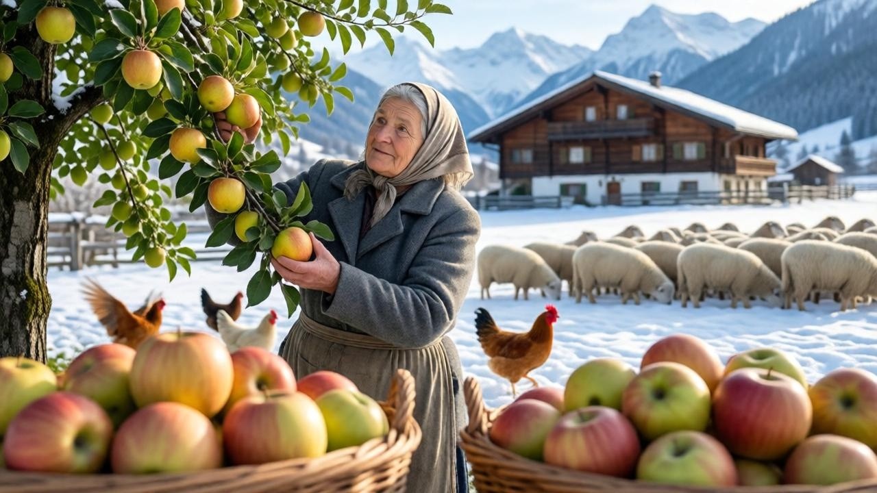 Peaceful Countryside Farm Life – Traditional Cooking, Apple Picking & Sheep Raising