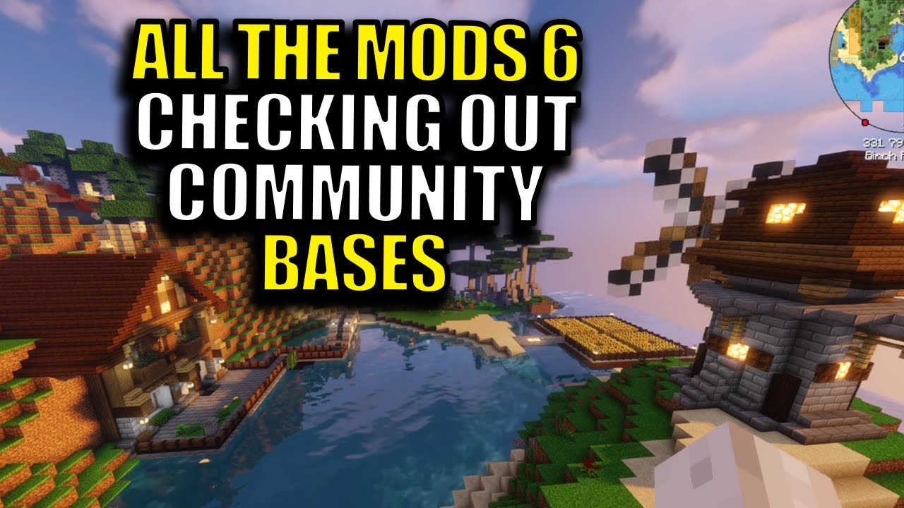 Checking out Server Bases. All The Mods 6 Community Server - YouTube