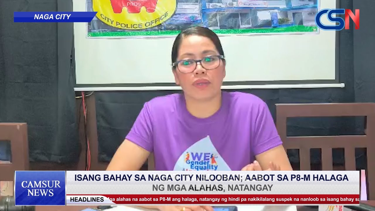 Isang bahay sa Naga City nilooban; aabot sa P8-M halaga ng mga alahas, natangay