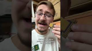 I destroyed a piece of vintage tech to tell you we’re paying $360/lb for gold-cap Intel CPUs #gold