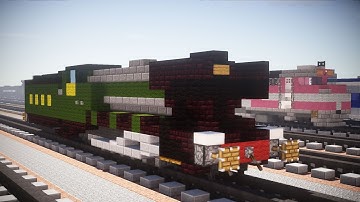 Minecraft LNER Flying Scotsman Steam Locomotive Tutorial