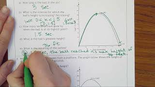 5.11- Interpreting Quadratics in Context (Graphs)