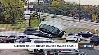 Video shows alleged drunk driver crash into stopped vehicle in Eau Claire