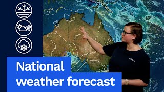 National Weather Forecast: Cold front for south-east Aus, showers for south-west WA.