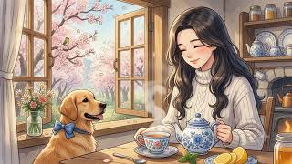 Peaceful Cherry Blossom Cottage 🌸 | Cozy Ghibli Inspired Spring ASMR Ambience