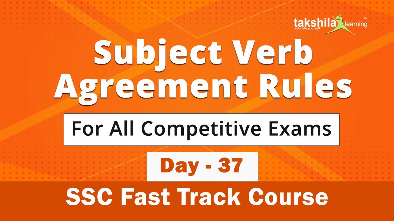 Subject Verb Agreement Rules Tricks Example In English Grammar SSC