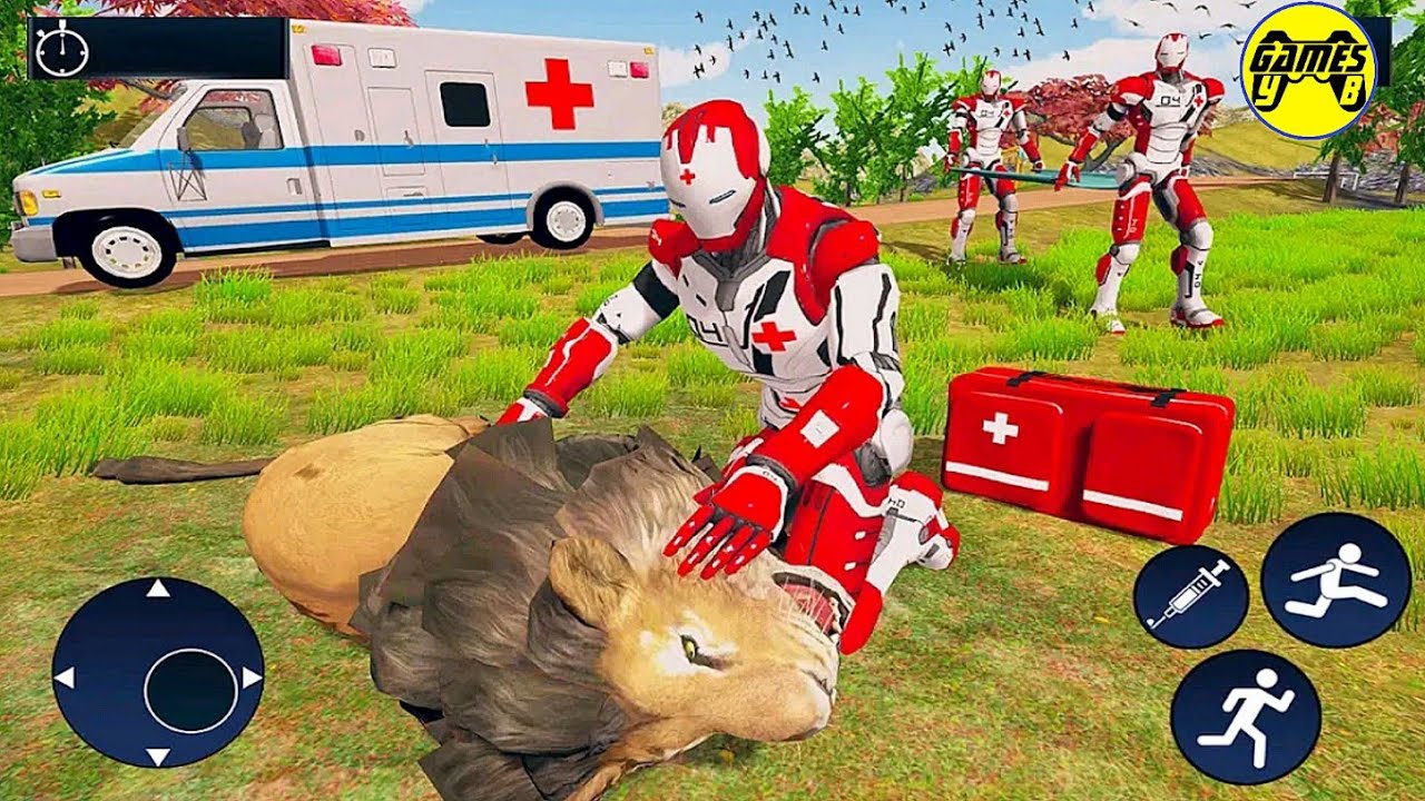 Ironman Doctor Robot Wild Animals Rescue :City Rescue 2020 - Android Gameplay FHD