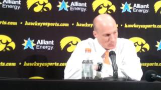 John Groce Fighting back tears - #Hawkeyes postgame