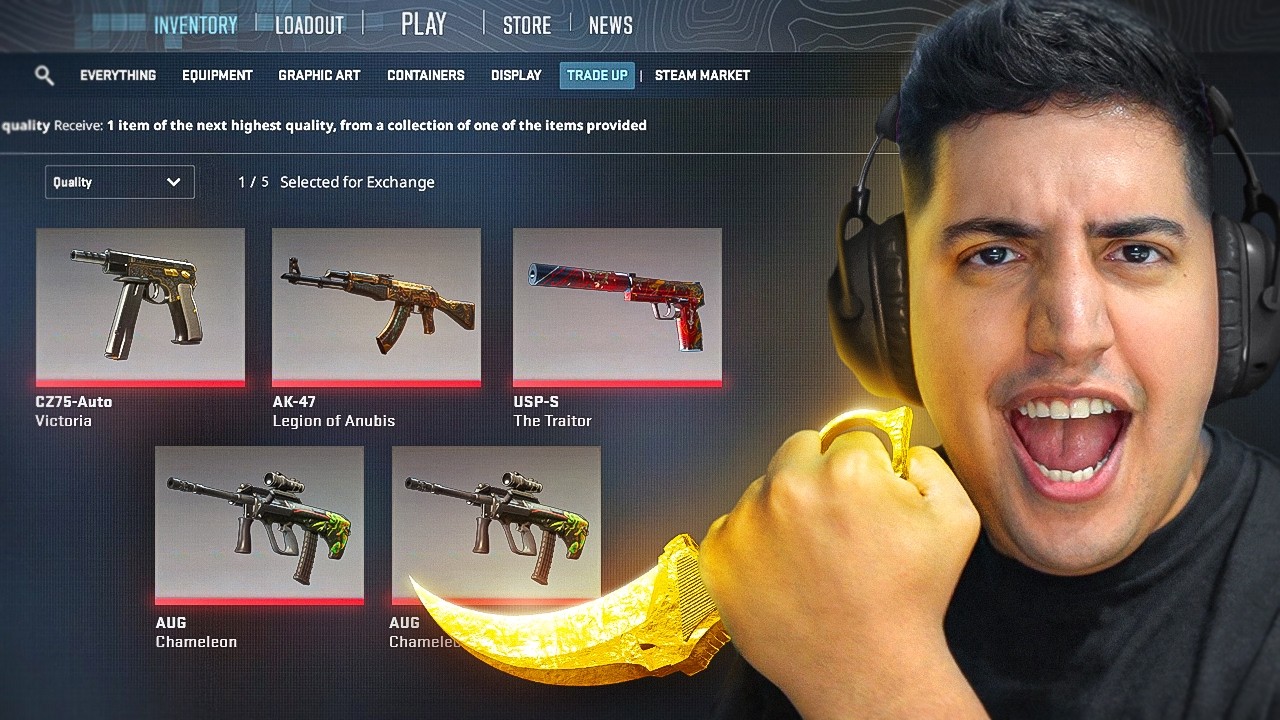 GANHEI UMA KARAMBIT RARA!!! FIZ 5 CONTRATOS EM BUSCA DA BLUE GEM DE $1 MILHÃO e DESSA VEZ DEU BOM